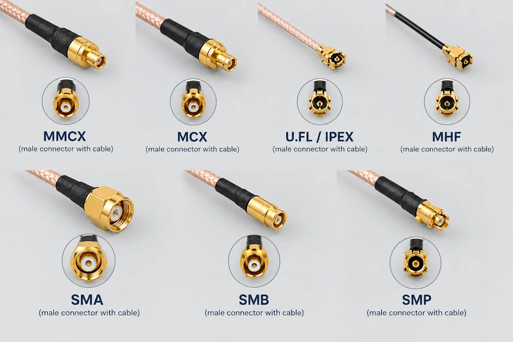 Miniature coaxial connectors
